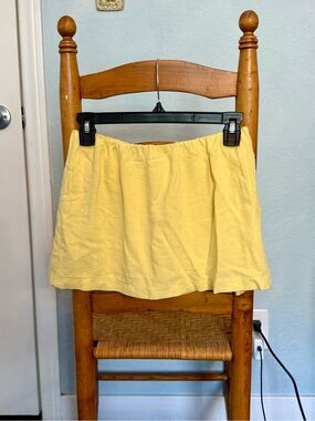Linen Butter Yellow Skirt